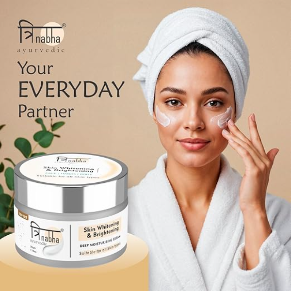 Ayurvedic Whitening Cream– 50g | Natural Skin Brightening & Spot Removal | Herbal Fairness Cream for Glowing, Radiant & Even Skin Tone for Men & Women. - Image 4