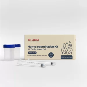 B-Arm At-Home Self Insemination Kit for Women (Pack of 2, 10.5 cm) – IVI Fertility Kit with 2 Long Applicators & 2 Collection Cups for Private, Easy Conception Support