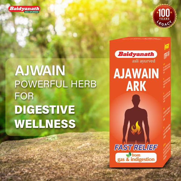 Baidyanath Ajwain Ark - 225ml | Ayurvedic Solution for Stomach Health, Supports Digestion and Appetite - Image 3