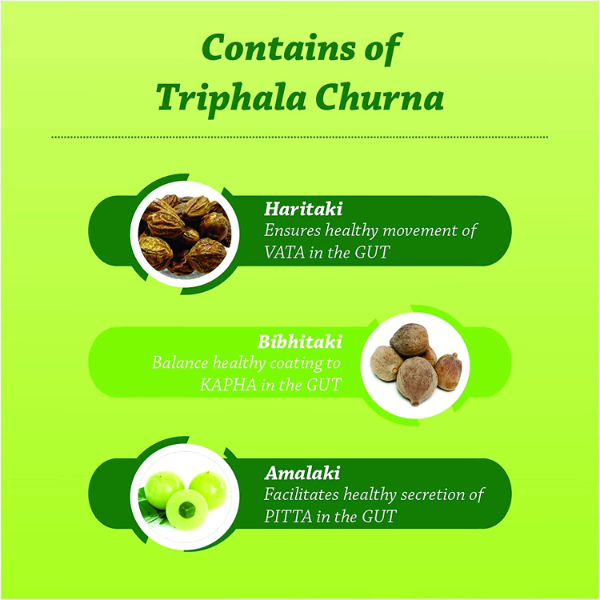 Baidyanath Asli Ayurved Triphala Churna 500 g (Pack of 2) - Helps Relieve Constipation Acidity & Gas Relief - Ayurvedic Remedy For Gastro-Intestinal Health - Image 2