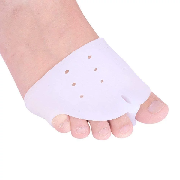 13 SOEME Silicon Foot Protector Sock Safety Pads with Breathable Hole Pain | Forefoot for Pain Relief, Ball of Foot Cushion Universal Fit Multicolor (Toe Sleeve Protector)