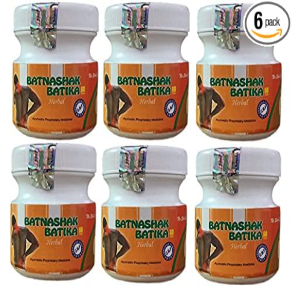 Batnashak Batika Ayurvedic Pain Relief Tablets - 360 Tablets (Mega Value Pack of 6)