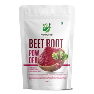 Pure Beetroot Powder – 100% Natural, Premium Superfood | Rich in Iron, Vitamins & Antioxidants | For Glowing Skin, Hair Care, Energy Boost | Chemical-Free Vegetable Powder(200gm)