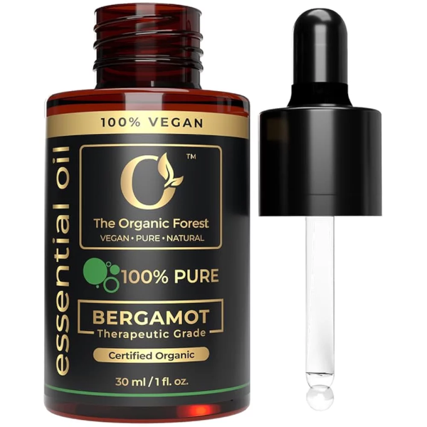 100% Plant Based Bergamot Oil for Diffuser, Skin & Hair | Premium Grade Bergamot Essential Oils for Hair Care, Home Diffusers, Aromatherapy, Massage and Humidifiers