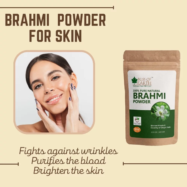 100% Pure & Natural Brahmi Powder bacopa monnieri 100gm Pack of 2 - Image 3