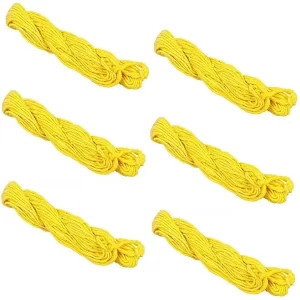 10 Pieces Brahmin Yellow Janeu 100% Cotton, Yagnopaveeth, Janoi Janeva, Jagnopait, Upanayan Sanskar Thread || Sacred Thread Brahmin Thread || Yagnopaveeth for Puja| T7945
