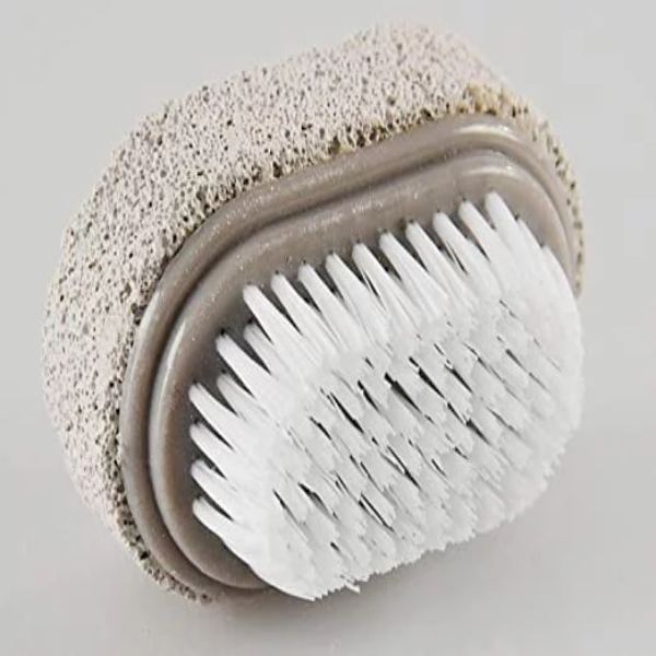 2pac Pumice Stone and Brush for Feet, Foot File, Dead Skin Callus Remover, Pedicure Tool, Bathroom Accessories-2 L x 1 W - Image 2