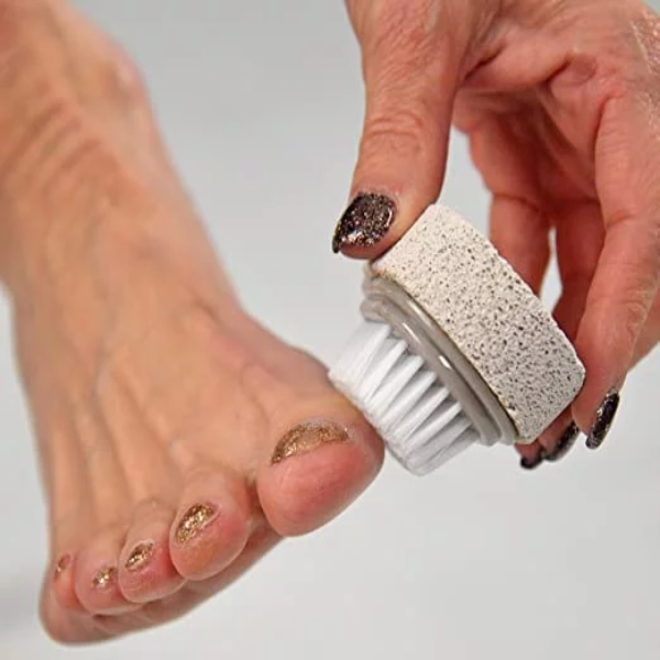 2pac Pumice Stone and Brush for Feet, Foot File, Dead Skin Callus Remover, Pedicure Tool, Bathroom Accessories-2 L x 1 W - Image 4