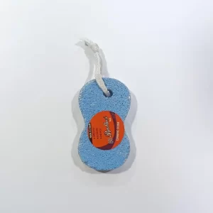 Natural foot care scrubber pumice stone used to smooth dry heels and calluses.