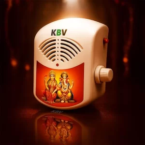 KBV 35-in-1 Mini Gayatri Mantra Chanting Box – Portable Hindu Mantra Chanting Device with Om & Devotional Chants for Meditation, Peace & Prosperity | Spiritual Audio Machine