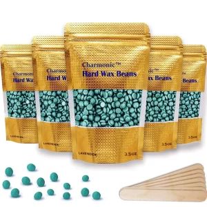 17.5 Oz Hair Wax Beans by Charmonic, Hard Body Wax Beans, Hair Removal Depilatory Wax European Beads for Women Men 500g/1.1 lb(Chamomile)