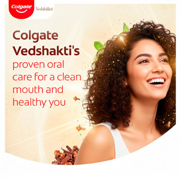 Colgate Swarna Vedshakti Ayurvedic Cavity Protection, Bad Breath Treatment Toothpaste - 400gm - Image 3