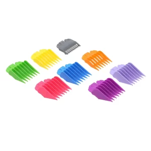 8PCS Hair Clipper Guide Comb Set for Wahl Clippers – Hair Trimmer Guards Attachments for Salon & Home Use (Multicolor)