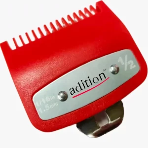 1.5mm Metal Clip Clipper Guard ( Number) | Red Hair Clipper Guide Comb | Compatible with most Hair Clippers | Professional Barber Premium Cutting Attachment