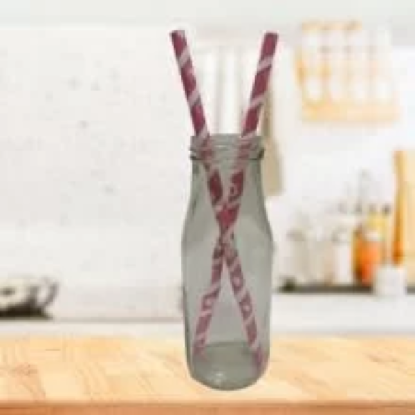 (10mm 50 pcs) Eco-Friendly Paper Straws | Eco-Friendly Compostable Sustainable Disposable Drinking Straws | Juice Smoothie Thick Shakes Non-Bendable White Straws - Image 4