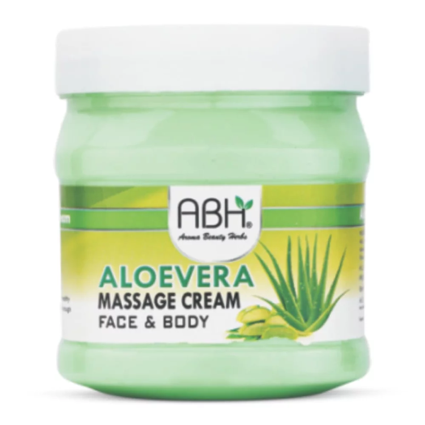 ABH Aloe Vera Soothing Massage Cream – Cooling Skin Repair Cream for Sunburn Relief, Hydration & Skin Revival | Lightweight Non-Greasy Moisturizer for All Skin Types