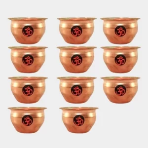11 Copper Pots Shudh Ganga Jal Holy Water from Haridwar for Pooja, Home & Temple Use | Pure Gangajal for Janmashtami, Sawan, and All Religious Rituals