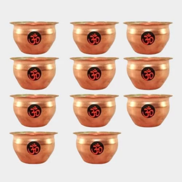 11 Copper Pots Shudh Ganga Jal Holy Water from Haridwar for Pooja, Home & Temple Use | Pure Gangajal for Janmashtami, Sawan, and All Religious Rituals