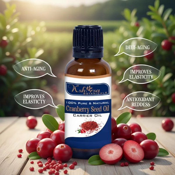 100% Pure & Natural Cranberry Seed Oil (Vaccinium Macrocarpon) with internal Plastic Euro Dropper, for Skin Care, Hair Care & Aromatherapy (10 ml) - Image 3