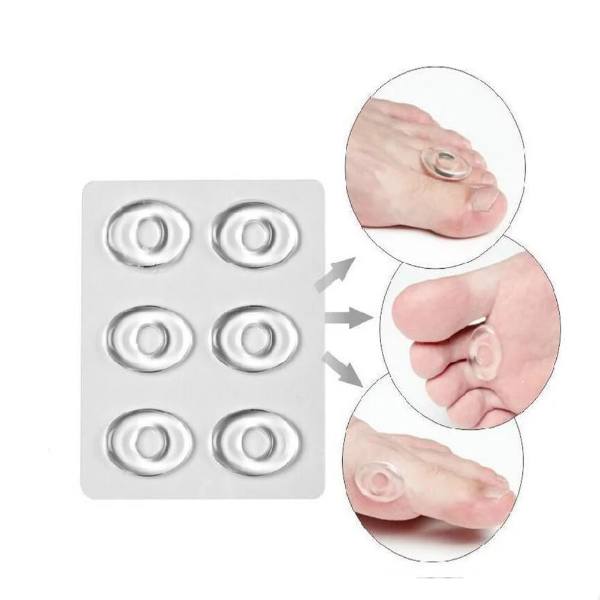 36PCS/6 Sheets Transparent Gel Oval Foot Corn Cushions Relief Rings Gel Pads Caps Self-Adhesive Anti-Friction Remover Shoes Stick Protector - Image 3