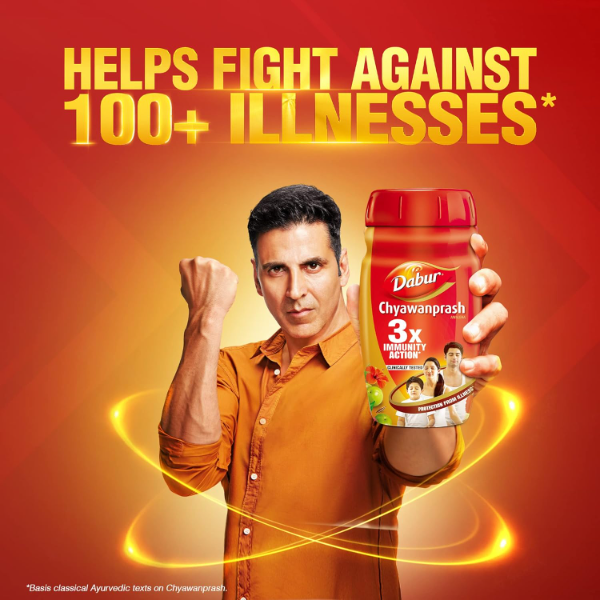 Dabur Chyawanprash - 500g | 3X Immunity Action | With 40+ Ayurvedic Herbs | Helps Build Strength & Stamina | Builds Overall Health - Image 4