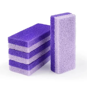 4 Pcs Foot Pumice Stone Set – Callus Remover & Heel Scrubber for Dead Skin Exfoliation (Purple)