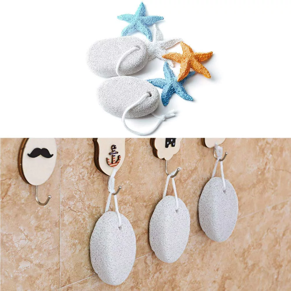 1PCS Foot Care Exfoliating Scrub Stone Dead Skin Remove Pedicure Scrubber Natural Pumice Stone Foot File - Image 2