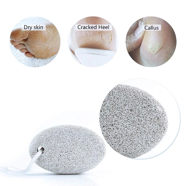 1PCS Foot Care Exfoliating Scrub Stone Dead Skin Remove Pedicure Scrubber Natural Pumice Stone Foot File - Image 4