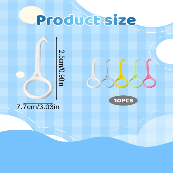 10 Pcs Teeth Cleaning Tools, Dental Floss, Floss for Teeth Retainer Remover Suitable for Both Men and Women Compact and Portable(7.7 * 2.5cm/3.03 * 0.98in) - Image 2