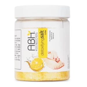 ABH Detoxifying Lime Spa Salt for Pedicure & Manicure – Professional Hand & Foot Care, Refreshing Lime Formula to Soften Skin & Remove Impurities, 500g