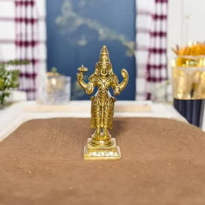 100% Pure Brass Dhanvantari Idol for Home, God of Ayurveda, Unique Design for Puja, Home Dcor | Height:- 6.3 Inches | Weight:- 0.650 Kg
