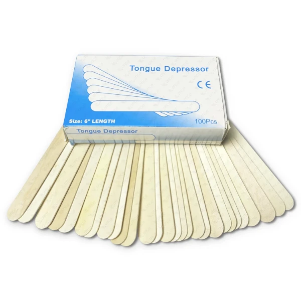OTICA Non-Sterile Disposable Wooden Tongue Depressors – 100 Pcs Pack | Smooth Wooden Spatulas for Dental Clinics, Waxing, Hair Removal, Ointment Application |Hygienic & Versatile Medical Grade Sticks - Image 2