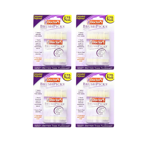 1100 (4 x 275) : Doctor's Brushpicks Treatment, 1100 Count