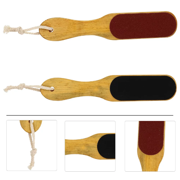 2Pcs Foot Care Dead Skin Remover Callus Double Side Tools Decor - Image 3