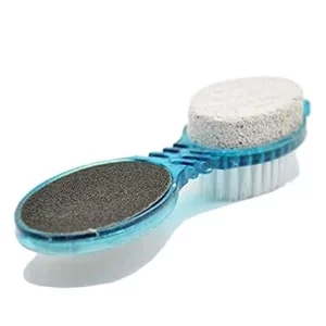 4-in-1 Foot Pedicure Brush – Pumice Stone, Scrubber & Foot File for Callus Removal, Dead Skin Exfoliation & Soft Smooth Feet Care