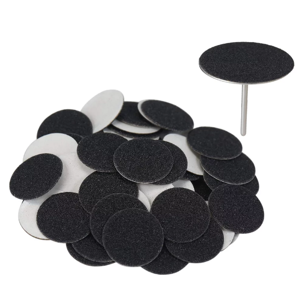 50pcs Replacement Sandpaper Discs for Electric Foot File – Callus Remover Pads with Wheel Axis for Dead & Dry Skin (Pedicure Tool for Men & Women)