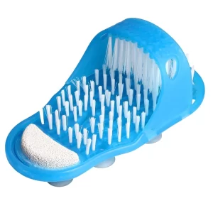 7Seas Waterproof Easy Foot Cleaner Shower Slipper – Exfoliating Foot Scrubber & Massager for Deep Cleaning (1 Pcs, Sky Blue)