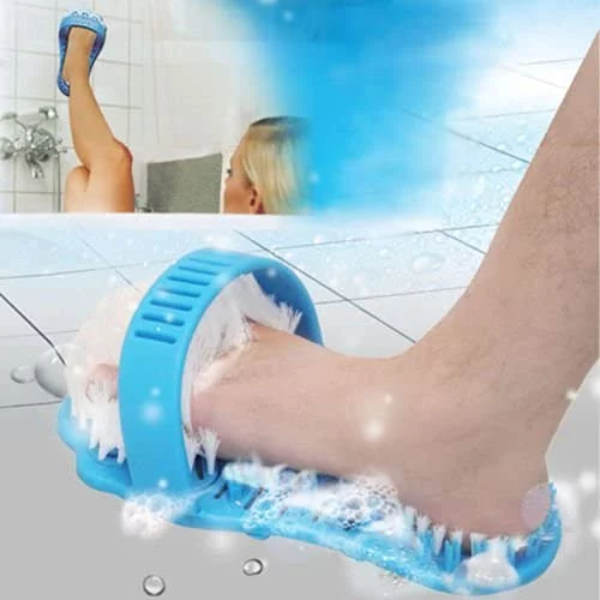 7Seas Waterproof Easy Foot Cleaner Shower Slipper – Exfoliating Foot Scrubber & Massager for Deep Cleaning (1 Pcs, Sky Blue) - Image 4