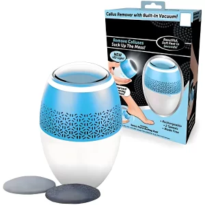 24x7 eMall Professional Callus Remover Filer Pedicure Device for Feet with Built-in Vacuum Electric Callus Remover for Mess-Free Exfoliation Foot File Removes Dead Skin from Feet.