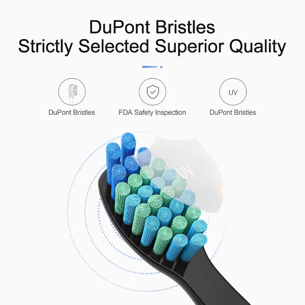10 Pack Electric Toothbrush Replacement Heads Compatible with FairywillToothbrush Heads Compatible with FW-507/508/551/515/917/959/2011,FW-D1/D3/D7/D8 - Image 3