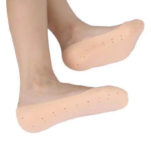 1 Pair Foot Moisturizing Sock Full Length Silicone Gel Socks Cracked Foot Care Protector For Foot Care - Image 2