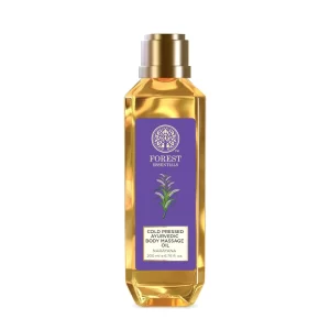 Forest Essentials Narayana Body Massage Oil bottle for Ayurvedic Pain Relief Oil benefits.