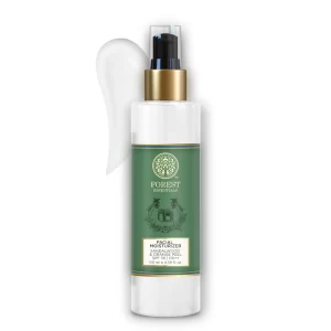 Forest Essentials Sandalwood and Orange Peel Ayurvedic Face Lotion bottle with SPF 30.