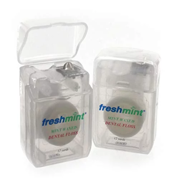 12 Spools of Freshmint 12 Yards Mint Waxed Dental Floss - Image 3