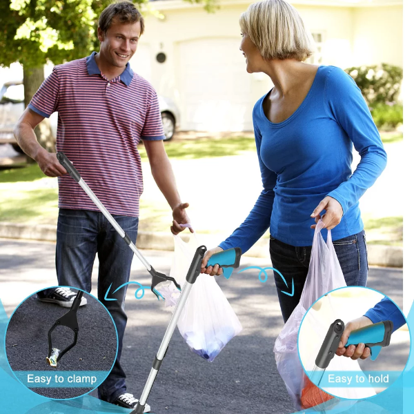 2 Pack-Grabber Reacher Tool for Elderly, 32" Foldable Claw Grabber, Pick Up Stick Grabber, Reacher Grabber Pickup Tool, Trash Picker Upper Grabber, Litter Picker, Garden Nabber, Arm Extension - Image 4