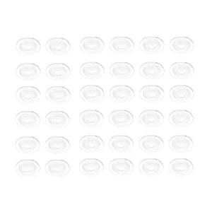 36 Pieces Clear Gel Oval Foot Corn Rings Gel Cushions Pads Caps Gel Oval Foot Corn Rings Gel Cushions Pads Caps Remover Shoes Sticker Foot Protector Self Adhesive Back Heel Sticker