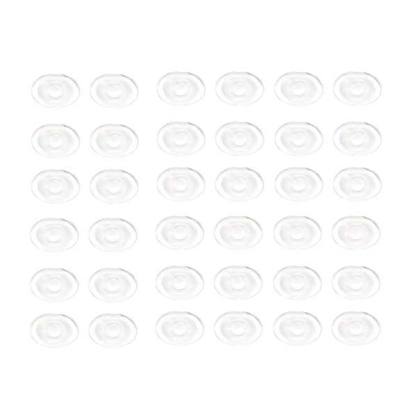36 Pieces Clear Gel Oval Foot Corn Rings Gel Cushions Pads Caps Gel Oval Foot Corn Rings Gel Cushions Pads Caps Remover Shoes Sticker Foot Protector Self Adhesive Back Heel Sticker