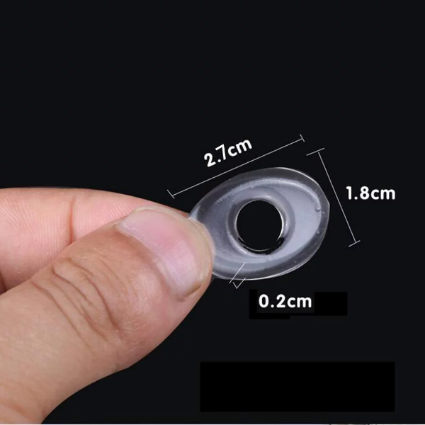36 Pieces Clear Gel Oval Foot Corn Rings Gel Cushions Pads Caps Gel Oval Foot Corn Rings Gel Cushions Pads Caps Remover Shoes Sticker Foot Protector Self Adhesive Back Heel Sticker - Image 2
