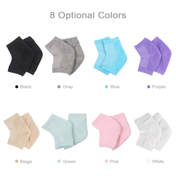 Moisturizing Gel Heel Socks Open Toe Socks for Dry Hard Cracked Heels Foot Skin Care tectors Pedicure Socks | 1 Pair - Image 2
