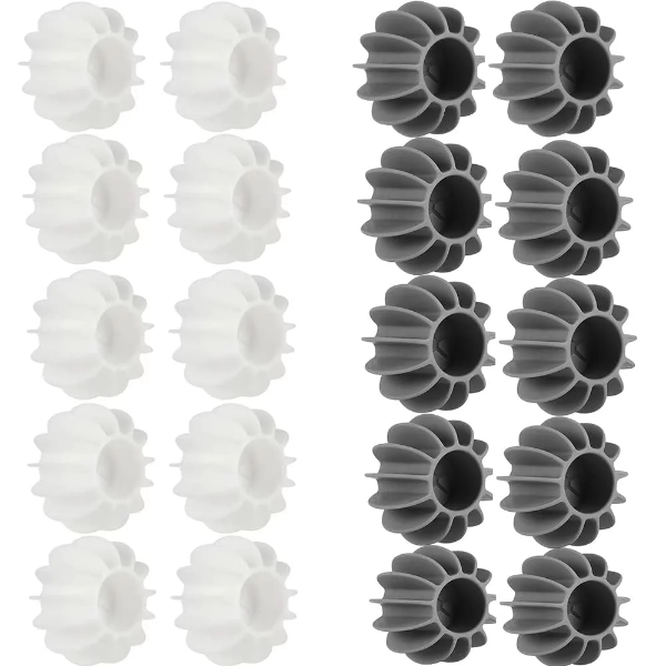 10Pcs Silica Gel Soft Laundry Ball Reusable,Washing Machine Special Reduces Clothing Wrinkles decontamination Anti-Winding Knotting,No Damage to Clothing wash Guard Ball Steamer Dryer Balls
